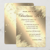 クリスマスツリーの枝企業の、クリスマスパーティー。 招待状 (正面/裏面)