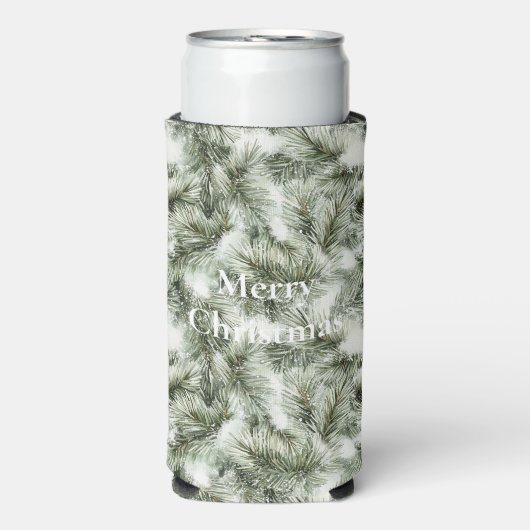 クリスマスツリーの枝 スリム缶クーラー (Seltzer正面)
