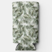 クリスマスツリーの枝 スリム缶クーラー (正面)