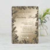 クリスマスツリーの枝,企業のクリスマスパーティー 招待状 (スタンド正面)