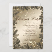 クリスマスツリーの枝,企業のクリスマスパーティー 招待状 (正面)