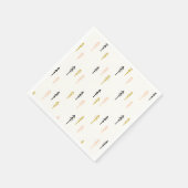 クリスマスツリーの森のパターン スタンダードカクテルナプキン (角)