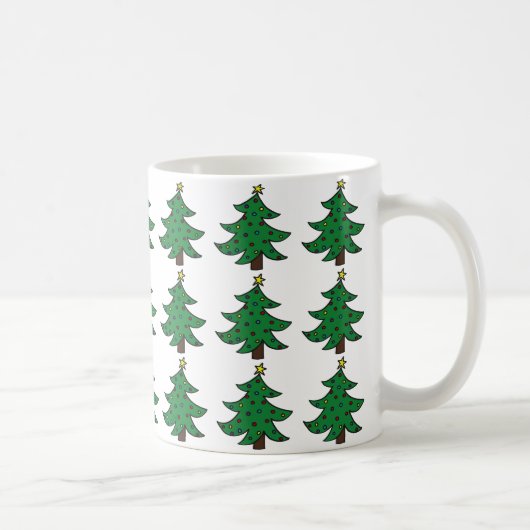 クリスマスツリーの森のマグカップ コーヒーマグカップ (右)