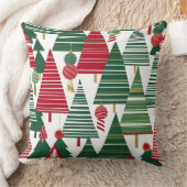 クリスマスツリーの森の枕 クッション (ブランケット)