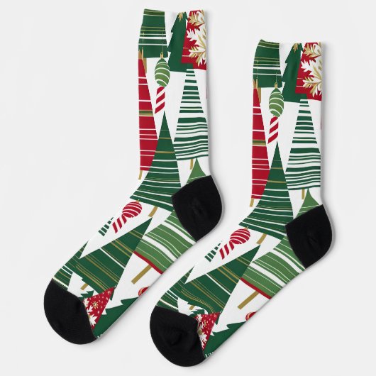 クリスマスツリーの森の靴下 ソックス (左)