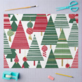 クリスマスツリーの森ティッシュペーパー 薄葉紙 (クラフト)