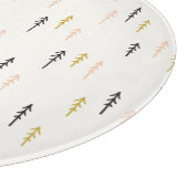 クリスマスツリーの森林パターン カッティングボード (角)