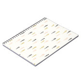 クリスマスツリーの森林パターン ノートブック (左側)