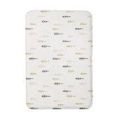 クリスマスツリーの森林パターン バスマット (正面縦)