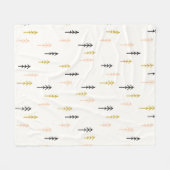 クリスマスツリーの森林パターン フリースブランケット (正面(横))