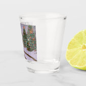 クリスマスツリーの森林列車 ショットグラス (右)