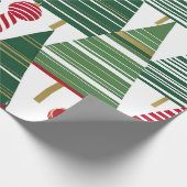 クリスマスツリーの森林包装紙 ラッピングペーパー (角)