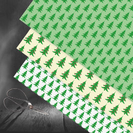 クリスマスツリーの森 ラッピングペーパーシート