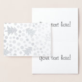 クリスマスツリーの模様 箔カード (ディスプレー)