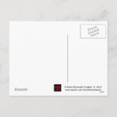 クリスマスツリーの歌はがき シーズンポストカード (裏面)