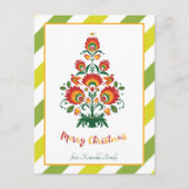 🎄クリスマスツリーの民俗学[赤、黄色] シーズンポストカード (正面)