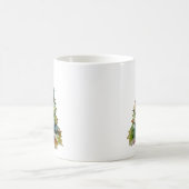 クリスマスツリーの水の色メリーハッピーすてきスクリプト コーヒーマグカップ (中央)