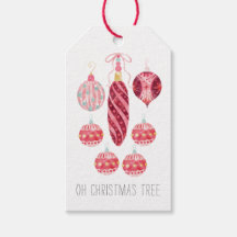 クリスマスツリーの水カラーオーナメント