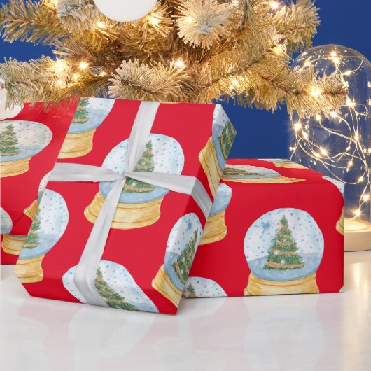 クリスマスツリーの水球 ラッピングペーパー (クリスマス)