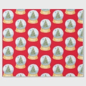 クリスマスツリーの水球 ラッピングペーパー (フラット)