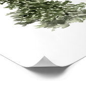 クリスマスツリーの水色 ポスター (角)