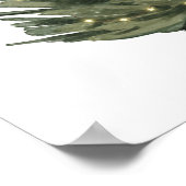 クリスマスツリーの水色 ポスター (角)