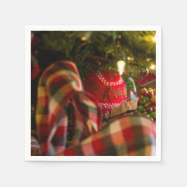 クリスマスツリーの深さ スタンダードカクテルナプキン