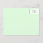 クリスマスツリーの渦巻き シーズンポストカード (裏面)