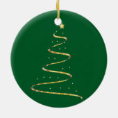 クリスマスツリーの渦巻き セラミックオーナメント (裏面)