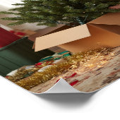 クリスマスツリーの準備 ポスター (角)