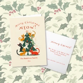 クリスマスツリーの猫 シーズンカード