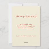 クリスマスツリーの猫 シーズンカード (裏面)