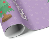 クリスマスツリーの猫 ラッピングペーパー (ロールコーナー)