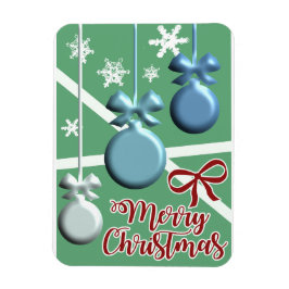 クリスマスツリーの祝祭グリーティングカード マグネット