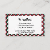 クリスマスツリーの移動のお知らせ（お手頃価格） ノートカード (正面)