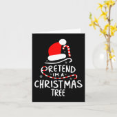 クリスマスツリーの簡単おもしろいの衣装 カード (黄色い花)