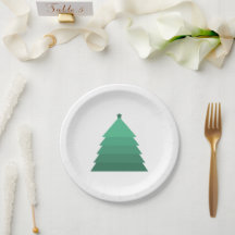 クリスマスツリーの紙皿
