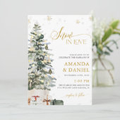クリスマスツリーの結婚式の招待状 招待状 (スタンド正面)