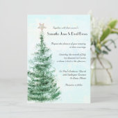 クリスマスツリーの結婚式招待状 招待状 (スタンド正面)
