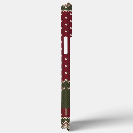 クリスマスツリーの編み模様 Case-Mate iPhoneケース (裏面 / 右)