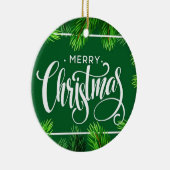 クリスマスツリーの縁ど枝 セラミックオーナメント (右)