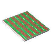 クリスマスツリーの背景パターン ノートパッド (アングル)