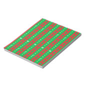 クリスマスツリーの背景パターン ノートパッド (回転)
