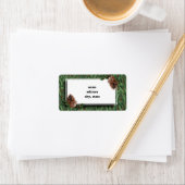 クリスマスツリーの背景(ラベル付き) ラベル (インサイチュ)