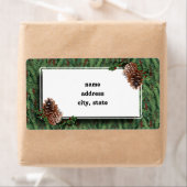 クリスマスツリーの背景(ラベル付き) ラベル (インサイチュ)