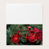 クリスマスツリーの自転車オーナメント (外部フラット)