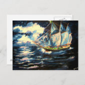 クリスマスツリーの船 シーズンポストカード (正面/裏面)