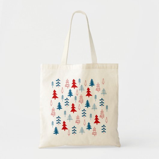 クリスマスツリーの色を付ける トートバッグ (正面)