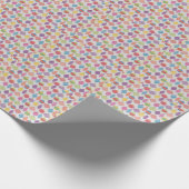 クリスマスツリーの装飾は白 ラッピングペーパー (角)