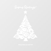 クリスマスツリーの装飾 ウィンドウサイン (シート)